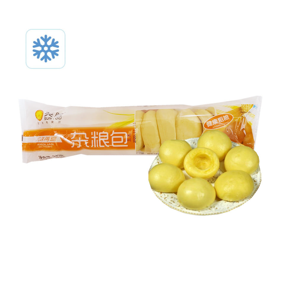 [냉동] 중국식품 자량보 옥수수찐빵 모닝빵 240g